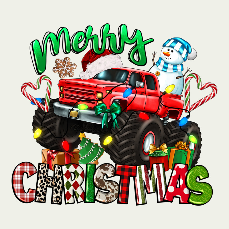 Merry Christmas Monster Truck Urban Heavy Tee by texasbilliewilder | Teevron