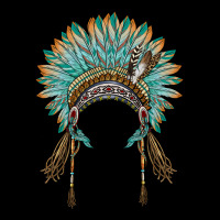 Native American Headdress Turquise Urban Hoodie | Teevron