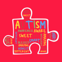 Autism Puzzle Piece Words Autistic Zipper Hoodie | Teevron