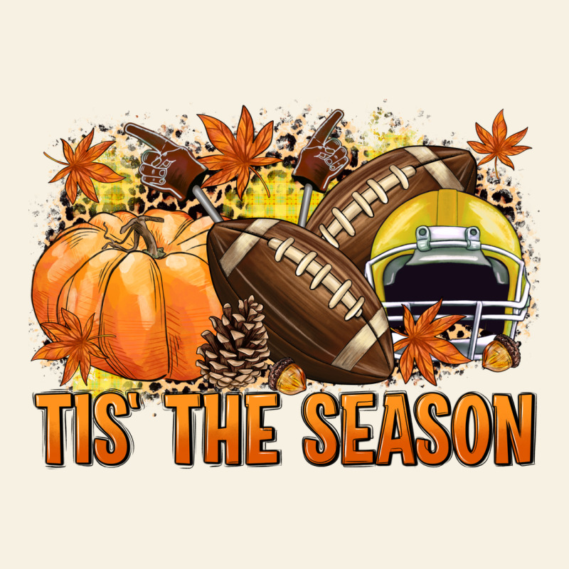 Tis' The Season Football Yellow Helmet Vintage Tee by NancyCooperArtShop | Teevron
