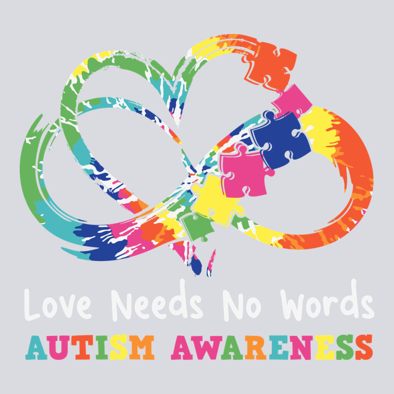Love Needs No Words Heart Puzzle Autism Zipper Hoodie by CowhideDigitalArt | Teevron