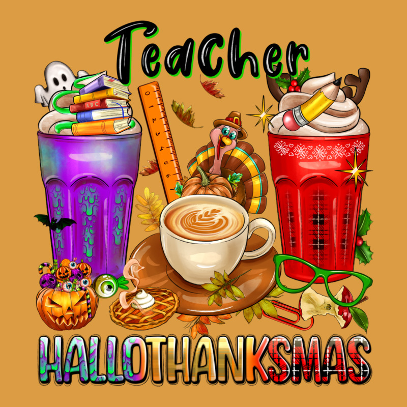 Hallothanksmas Teacher Urban Heavy Tee by texasbilliewilder | Teevron