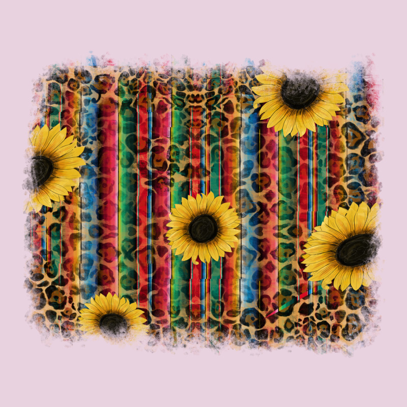 Sunflowers Serape Leopard Ladies Tee by RanaPortraitStore | Teevron