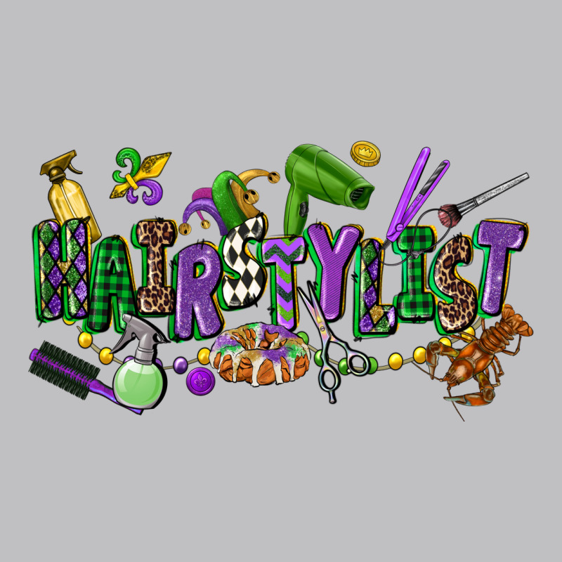 Hairstylist Mardi Gras Long Sleeve Tee by CowGirlArtShop | Teevron