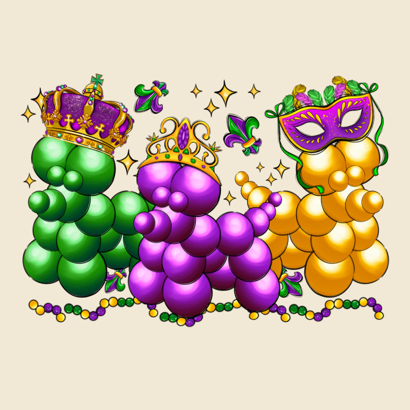 Mardi Gras Bead Dogs Premium Tee by LillyAllenDesigns | Teevron