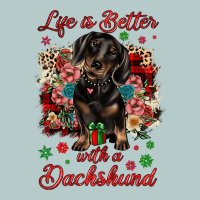 Christmas Life Is Better With A Dachshund Heavy Core Tee | Teevron
