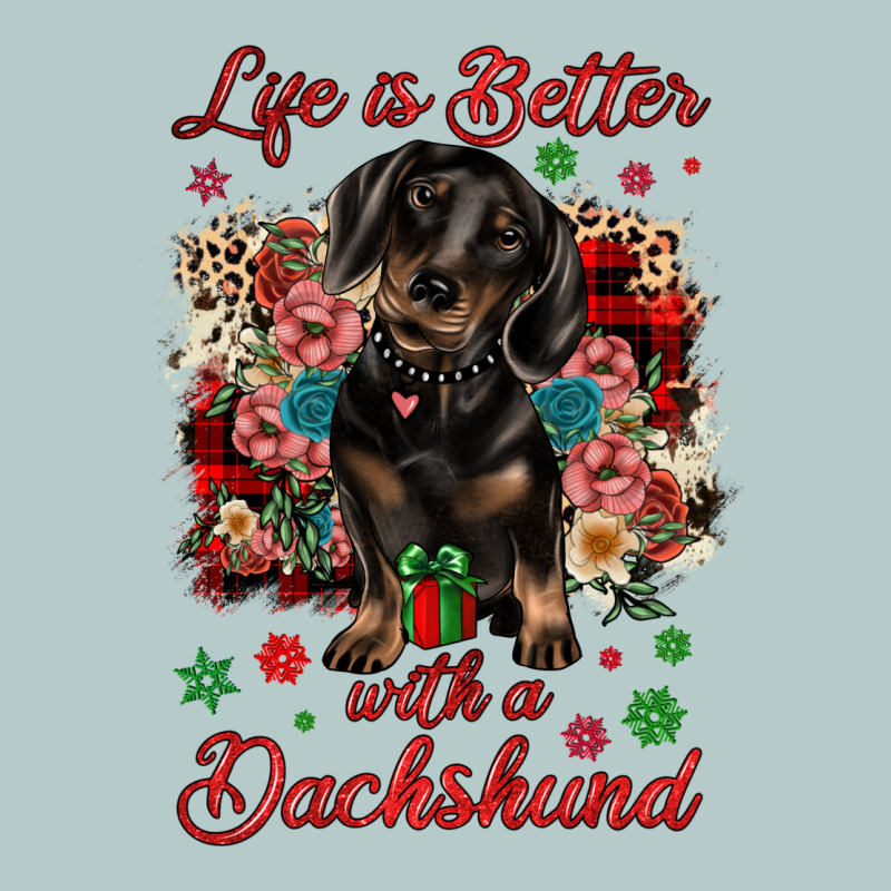 Christmas Life Is Better With A Dachshund Heavy Core Tee by JahusDesignShop | Teevron