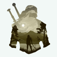 The Witcher Geralt Hero Sword Companion Minima List Illusion Art Premium Hoodie | Teevron