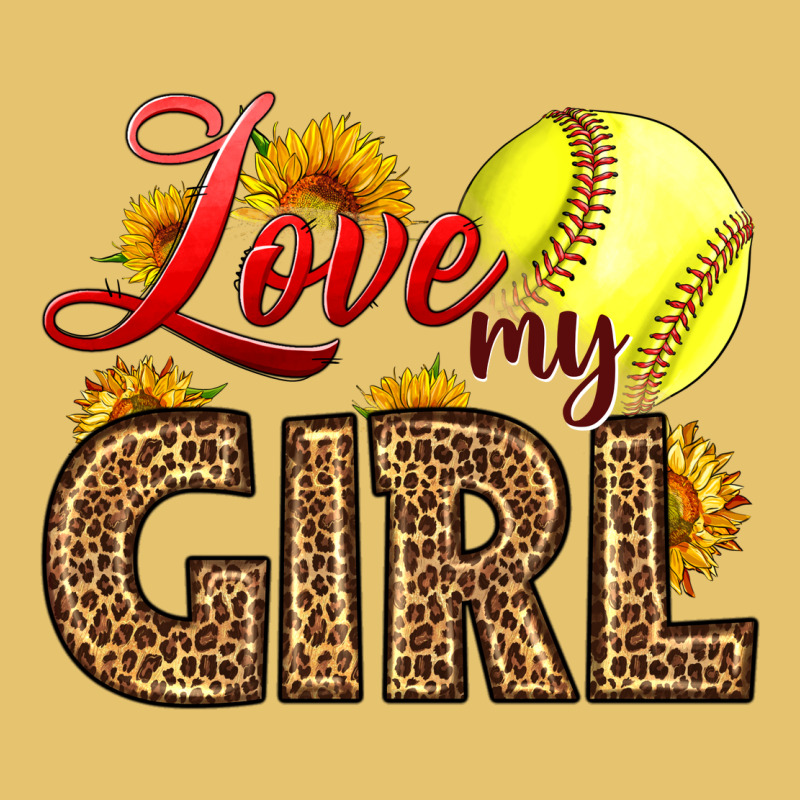 Love My Girl Softball Premium Sweatshirt by LillyAllenDesigns | Teevron