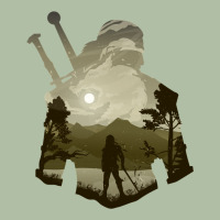 The Witcher Geralt Hero Sword Companion Minima List Illusion Art Urban Heavy Tee | Teevron