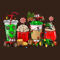 Christmas Tractor Coffee Cup Heavy Core Tee | Teevron
