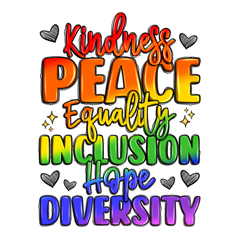 Inspirational Words In Rainbow Colors Premium Tee by LillyAllenDesigns | Teevron