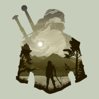 The Witcher Geralt Hero Sword Companion Minima List Illusion Art Long Sleeve Tee | Teevron
