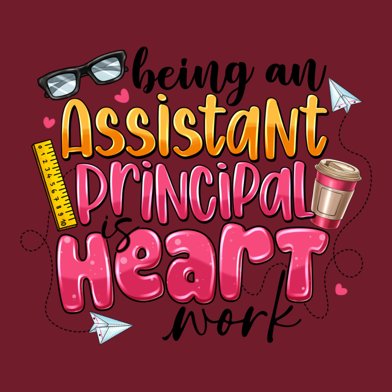 Being An Assistant Principal Is Heart Work Zipper Hoodie by CowhideDigitalArt | Teevron