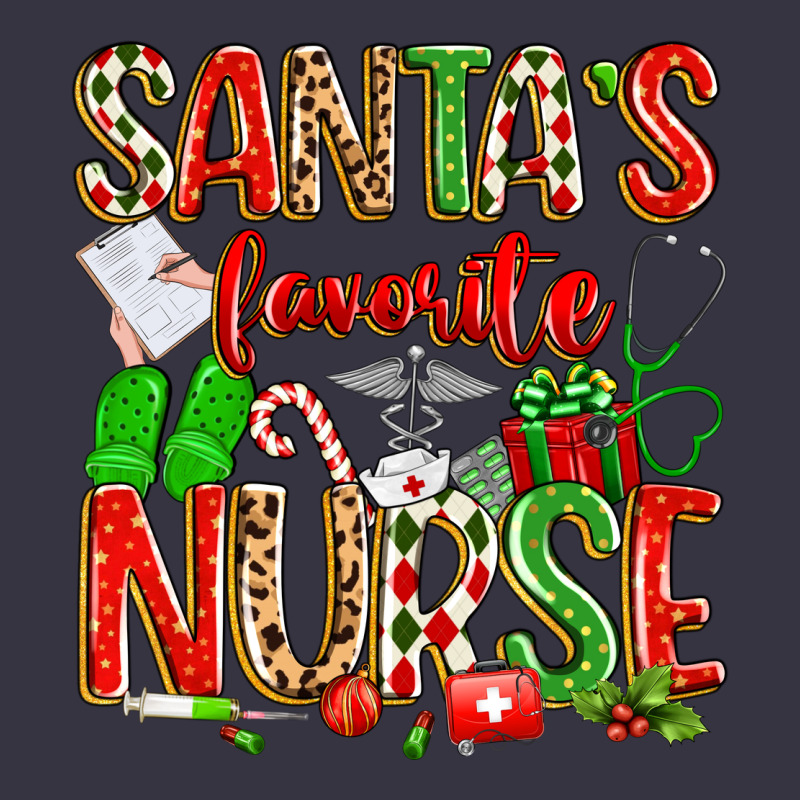 Santa's Favorite Nurse Vintage Hoodie by texasbilliewilder | Teevron