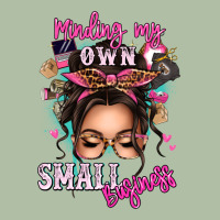 Minding My Own Small Business Messy Bun Urban Heavy Tee | Teevron