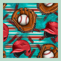 Baseball Helmet And Glove With Serape Seamless Pattern Premium Hoodie | Teevron