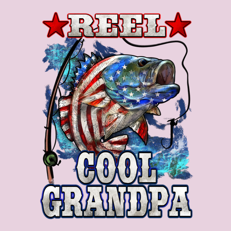 Reel Cool Grandpa American Flag Bass Ladies Tee by LillyAllenDesigns | Teevron