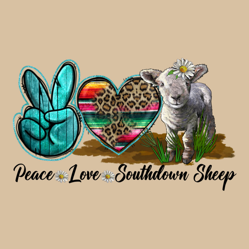 Peace Love Southdown Sheep Heavyweight Hoodie by LillyAllenDesigns | Teevron