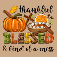 Thankful Blessed And Kind Of A Mess Vintage Hoodie | Teevron