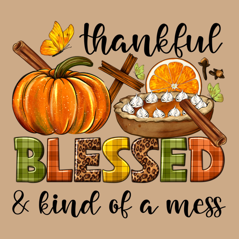 Thankful Blessed And Kind Of A Mess Vintage Hoodie by NancyCooperArtShop | Teevron