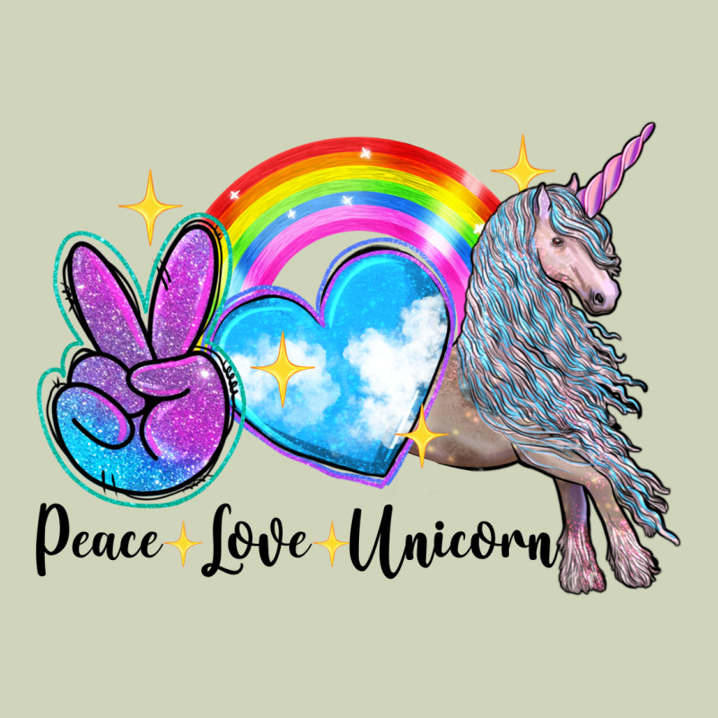 Peace Love Unicorn Heavyweight Hoodie by LillyAllenDesigns | Teevron