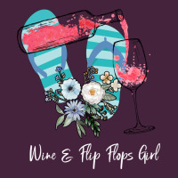 Wine Flip Flops Girl Classic Tee | Teevron