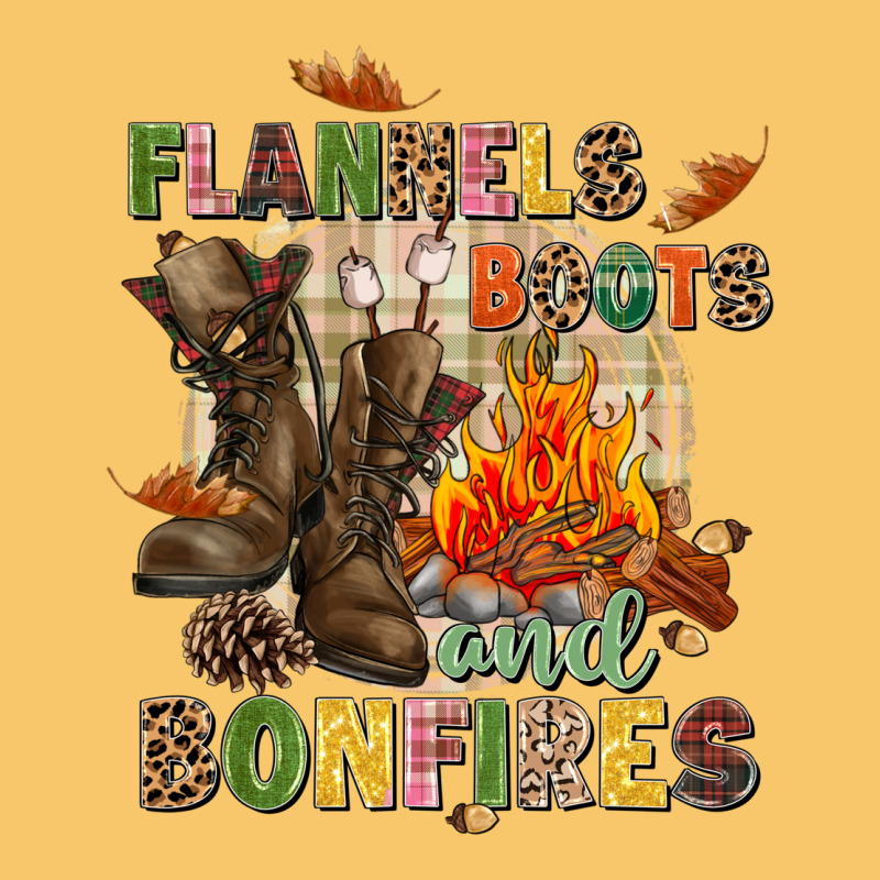 Flannels Boots And Bonfires Vintage Hoodie by NancyCooperArtShop | Teevron
