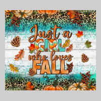 Just A Girl Who Loves Fall Tumbler Premium Tee | Teevron