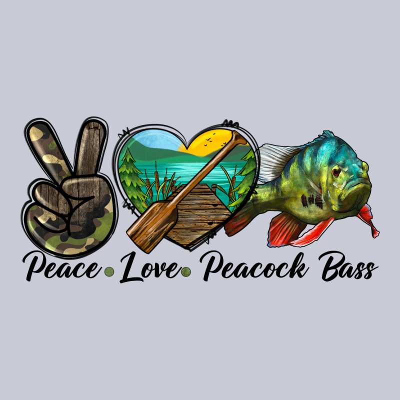 Peace Love Peacock Bass Heavyweight Hoodie by LillyAllenDesigns | Teevron
