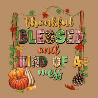 Thankful Blessed And Kind Of A Mess Vintage Hoodie | Teevron