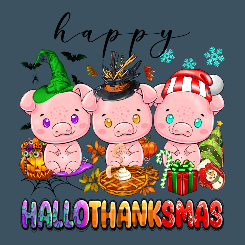 Happy Hallothanksmas Pigs Urban Heavy Tee by texasbilliewilder | Teevron