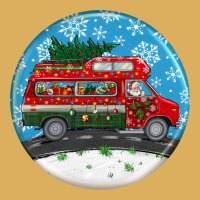 Santa Claus With Retro Van  Christmas Ornament Premium Hoodie | Teevron