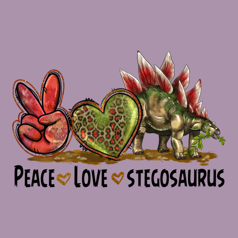 Peace Love Stegosaurus Heavyweight Hoodie by LillyAllenDesigns | Teevron
