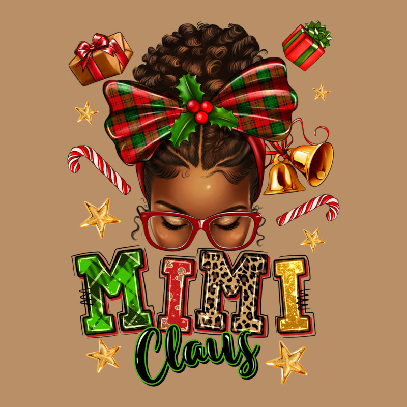 Mimi Claus Afro Messy Bun Vintage Hoodie by texasbilliewilder | Teevron