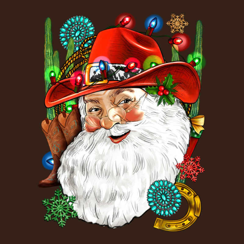 Cowboy Santa Heavy Core Tee by NancyCooperArtShop | Teevron