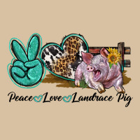 Peace Love Landrace Pig Heavyweight Hoodie | Teevron