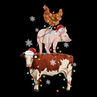 Merry Christmas Farm Animals Heavy Core Tee | Teevron