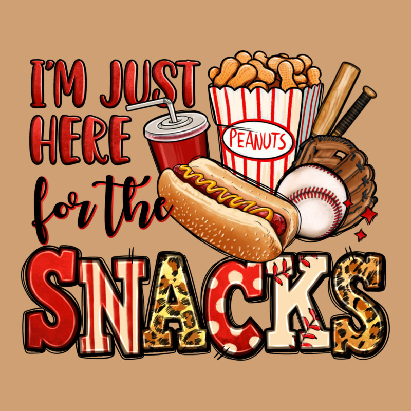 I'm Just Here For The Snacks Baseball Vintage Tee by Jasminsmagicworld | Teevron