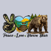 Peace Love Brown Bear Heavyweight Hoodie | Teevron