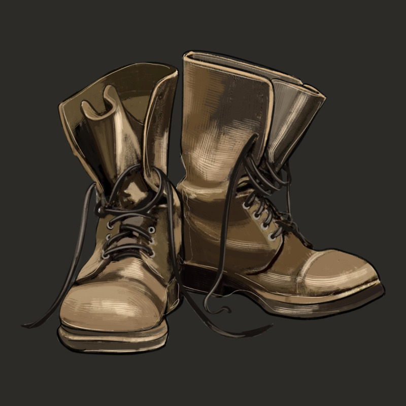 Soldier Veteran Boots Heavy Core Tee by MaliasSmallBusiness | Teevron