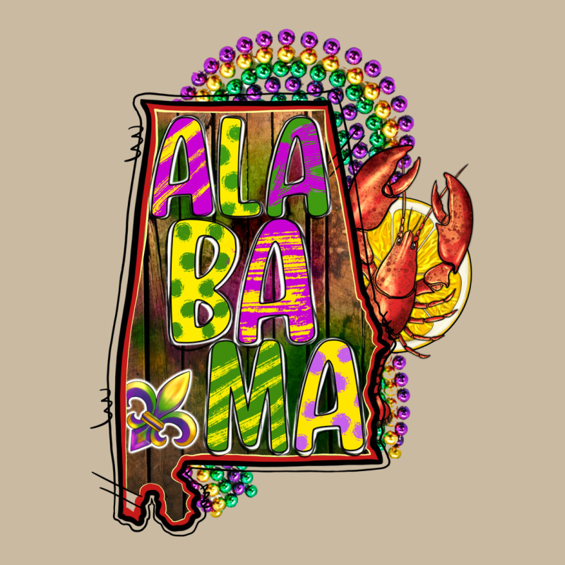 Mardi Gras Alabama Map Long Sleeve Tee by CowGirlArtShop | Teevron