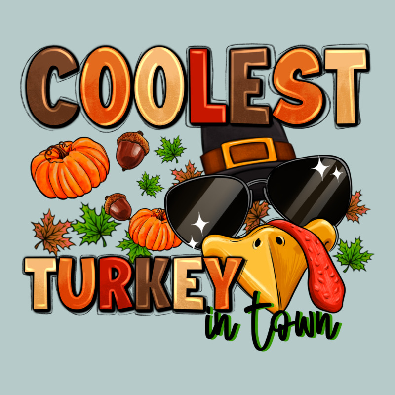Coolest Turkey In Town Heavy Core Tee by MaliasSmallBusiness | Teevron