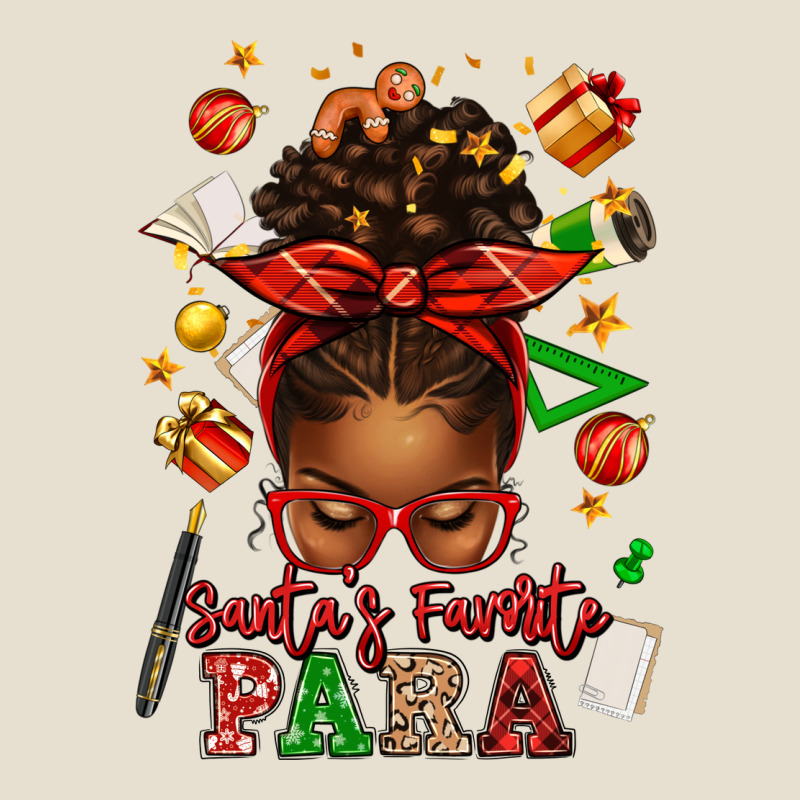 Santa's Favorite Para Afro Messy Bun Urban Heavy Tee by texasbilliewilder | Teevron