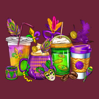 Mardi Gras Coffee Cups Cowgirl Long Sleeve Tee | Teevron