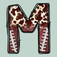 Name Footballcow Print Letter M Zipper Hoodie | Teevron