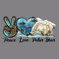 Peace Love Polar Bear Heavyweight Hoodie | Teevron