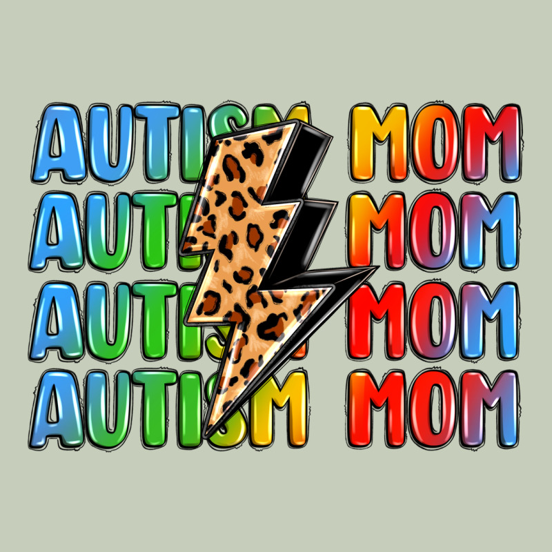 Autism Mom Lightning Bolt Ladies Tee by LillyAllenDesigns | Teevron