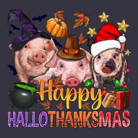 Happy Hallothanksmas Pigs Vintage Hoodie | Teevron