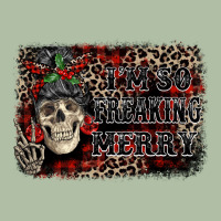 I'm So Freaking Merry Skeleton Messy Bun Urban Heavy Tee | Teevron